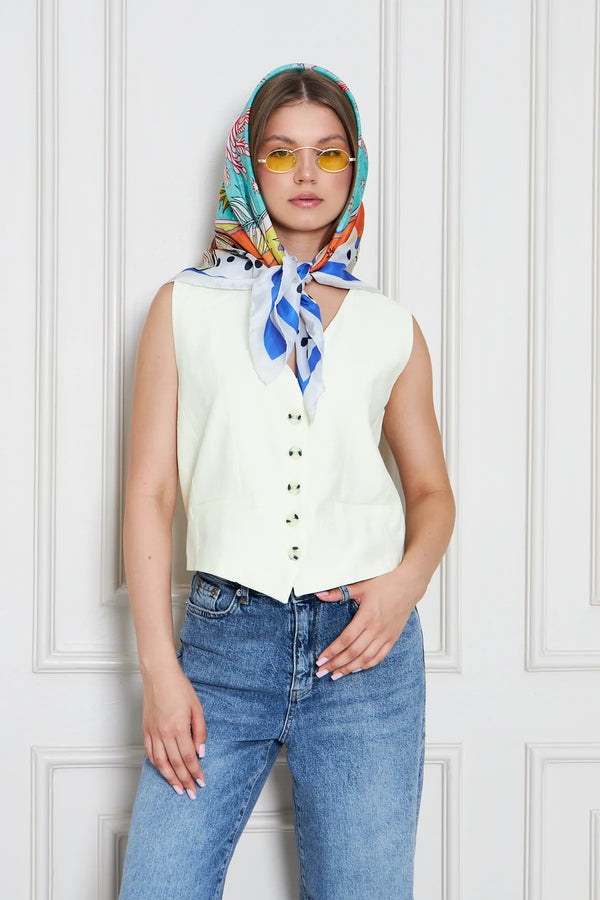 İpek Fular Eşarp - Kadın Fular Şık Kombinler Için