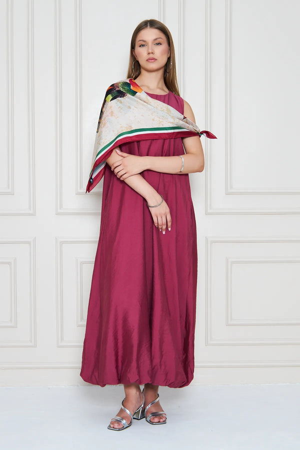 İpek Fular Eşarp - Kadın Fular Şık Kombinler Için