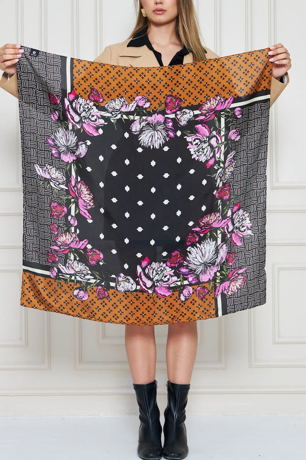 İpek Fular Eşarp - Kadın Fular Şık Kombinler Için