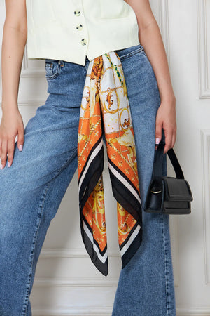 İpek Fular Eşarp - Kadın Fular Şık Kombinler Için