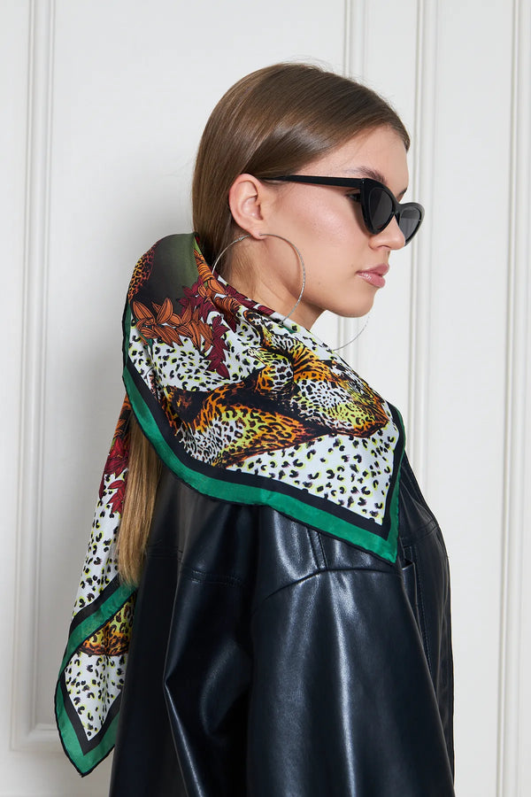 İpek Fular Eşarp - Kadın Fular Şık Kombinler Için