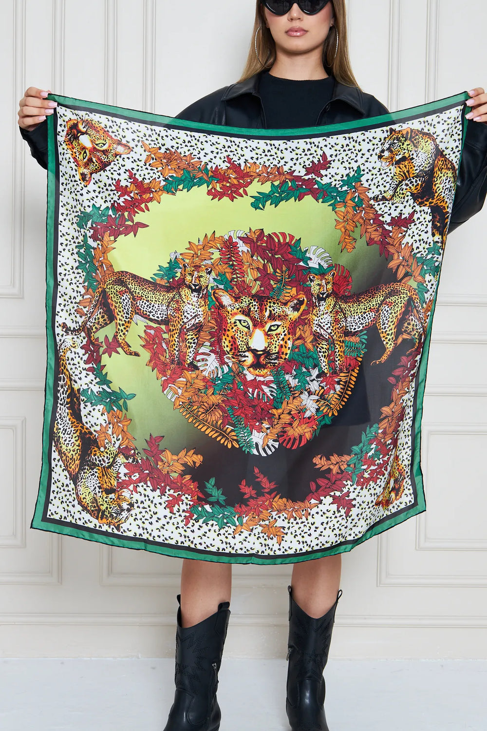 İpek Fular Eşarp - Kadın Fular Şık Kombinler Için