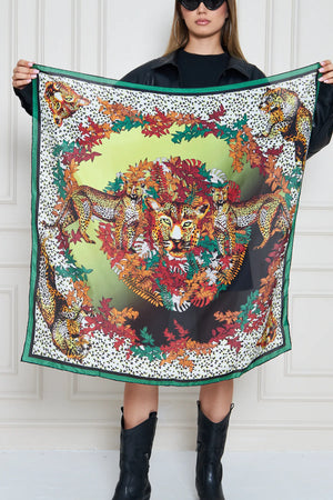 İpek Fular Eşarp - Kadın Fular Şık Kombinler Için