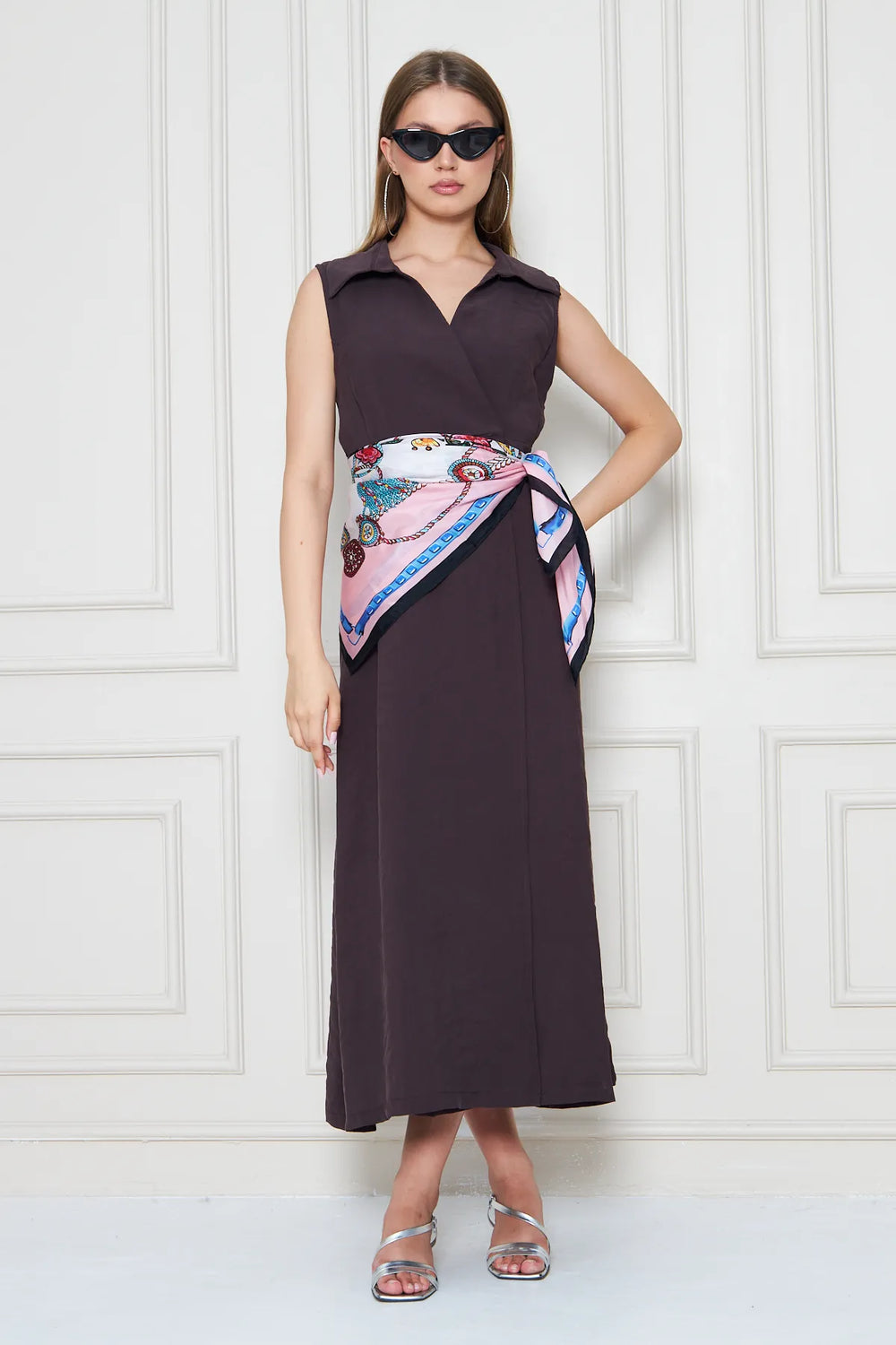 İpek Fular Eşarp - Kadın Fular Şık Kombinler Için