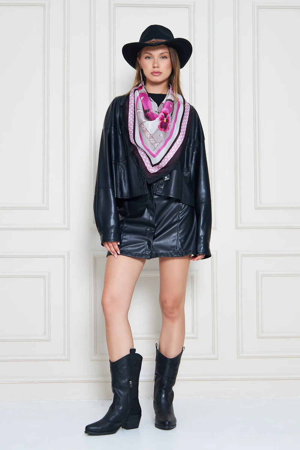 İpek Fular Eşarp - Kadın Fular Şık Kombinler Için