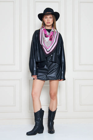 İpek Fular Eşarp - Kadın Fular Şık Kombinler Için