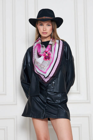 İpek Fular Eşarp - Kadın Fular Şık Kombinler Için