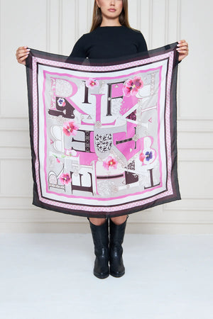 İpek Fular Eşarp - Kadın Fular Şık Kombinler Için