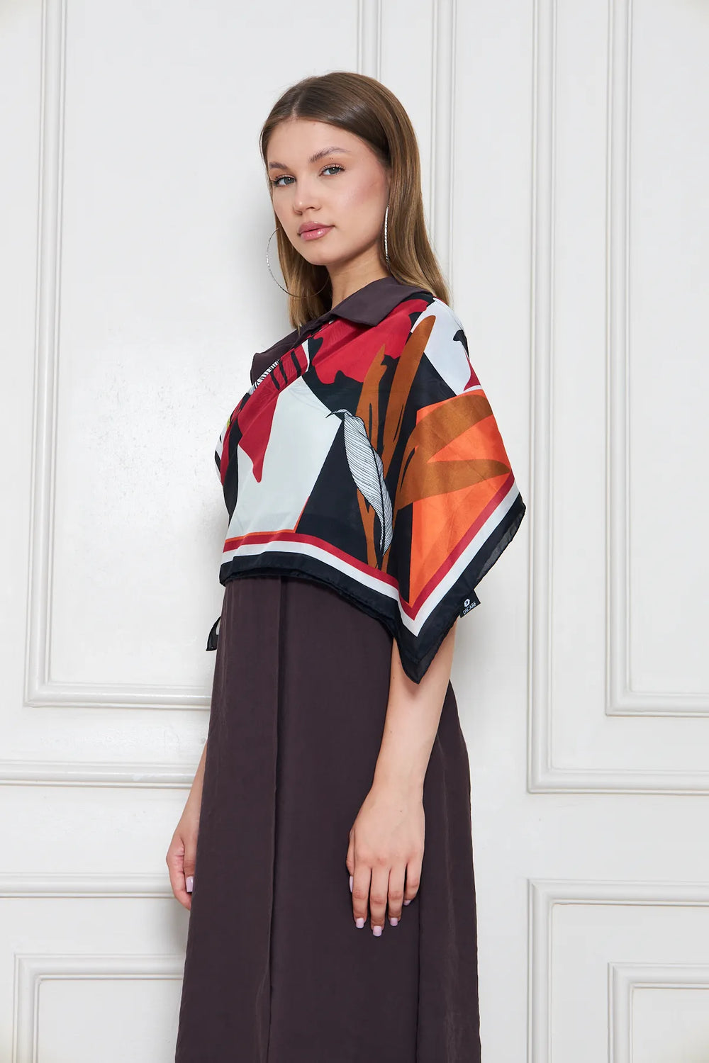 İpek Fular Eşarp - Kadın Fular Şık Kombinler Için