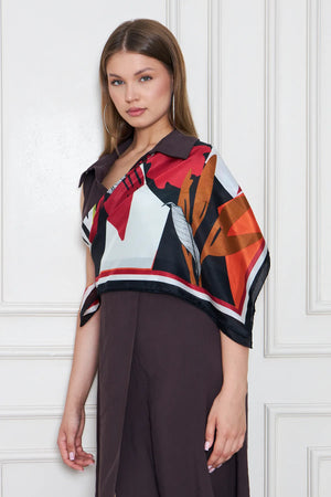 İpek Fular Eşarp - Kadın Fular Şık Kombinler Için