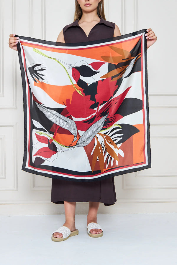 İpek Fular Eşarp - Kadın Fular Şık Kombinler Için